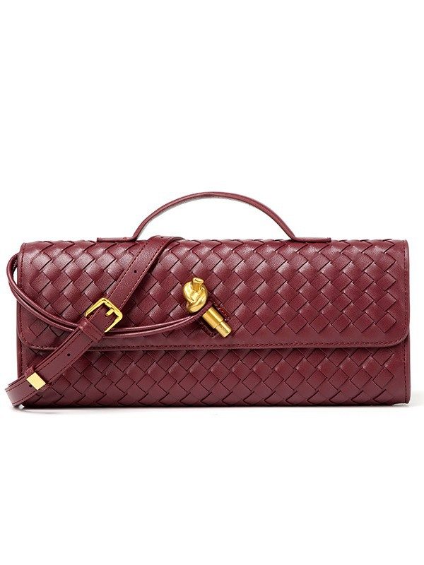 Artisan Woven Horizontal Crossbody Evening Bag — Crossbody Bags handbag