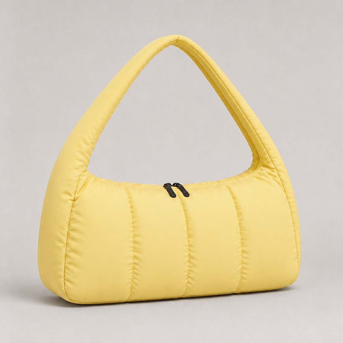 Cobalt Blue Cloud Puffer Crossbody Bag in Cobalt Blue — side angle