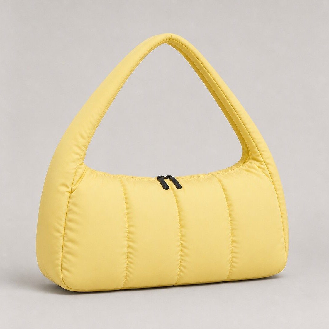 Cobalt Blue Cloud Puffer Crossbody Bag in Cobalt Blue — side angle