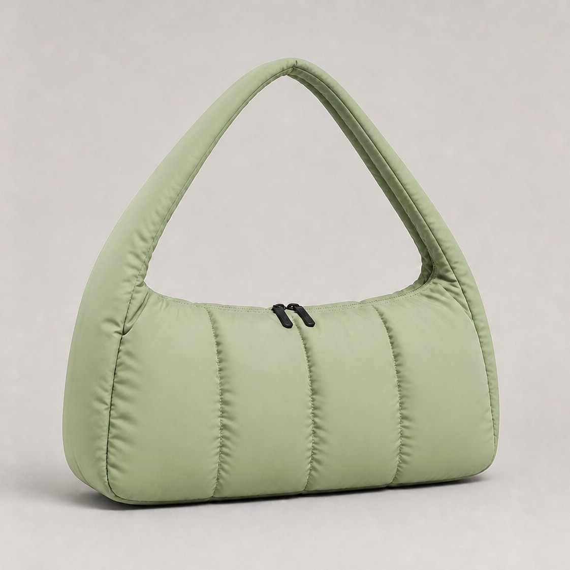 Cobalt Blue Cloud Puffer Crossbody Bag in Cobalt Blue — back view