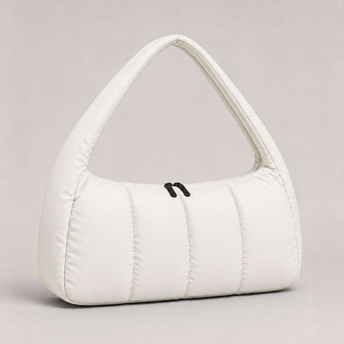 Cobalt Blue Cloud Puffer Crossbody Bag in Cobalt Blue — interior view