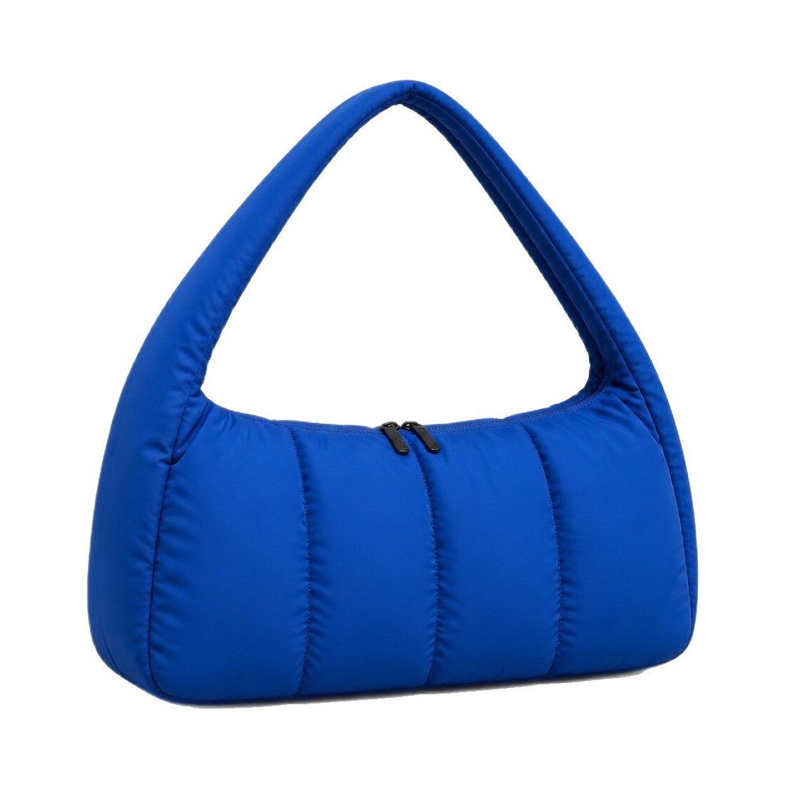 Cobalt Blue Cloud Puffer Crossbody Bag in Cobalt Blue — detail close-up