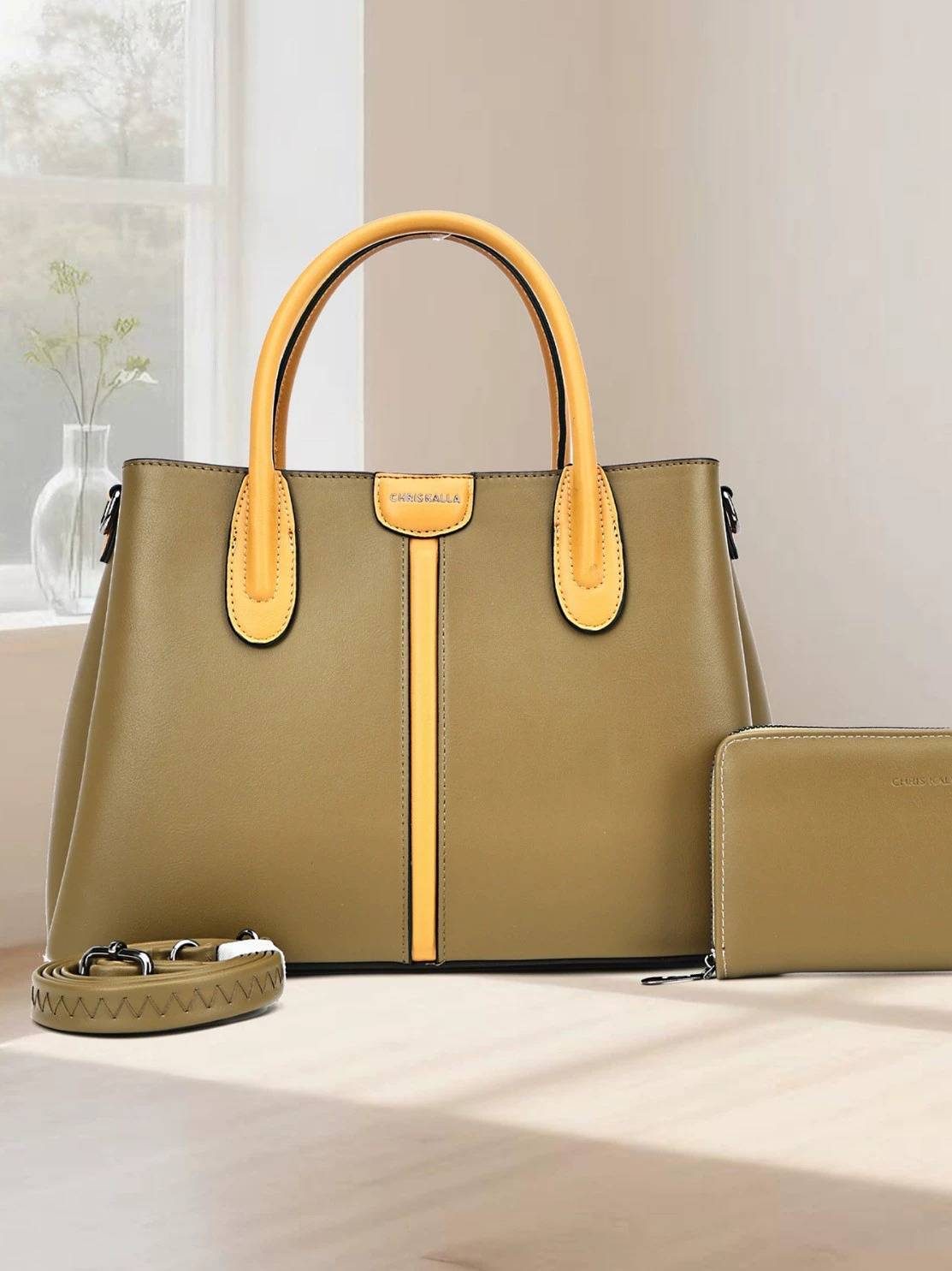 Colorblock Crossbody Bag in Mixed Colorways — interior view