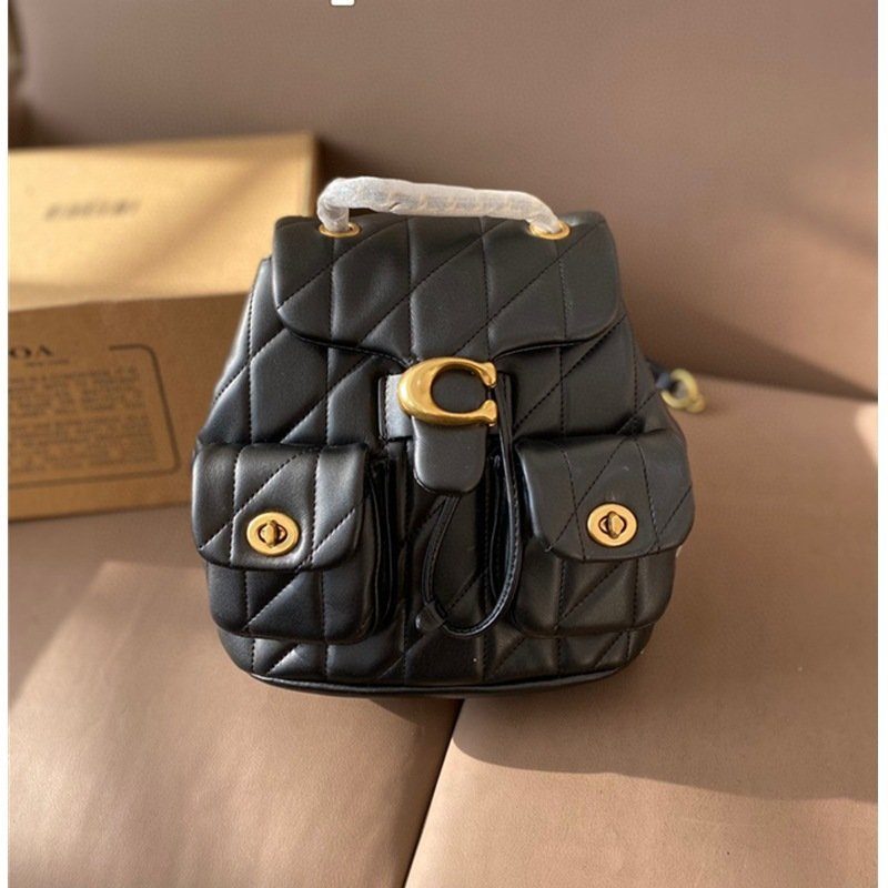 Cowhide Quilted Chain-Strap Shoulder Bag in Classic — color comparison