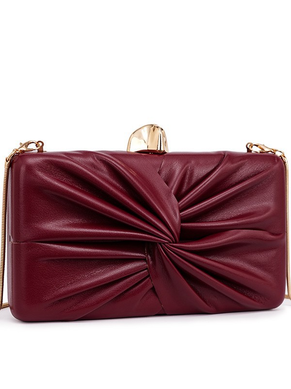 Evening Party Clutch Bag in Off White — back view
