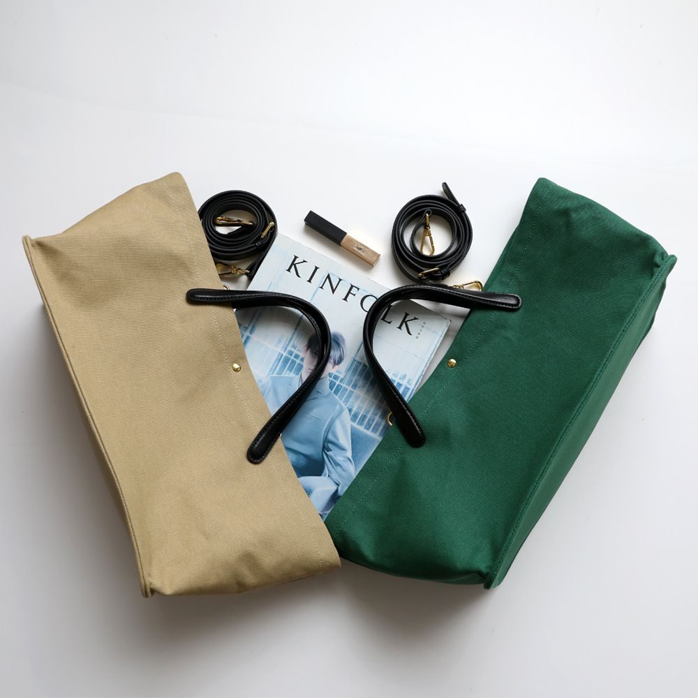 French-Style Genuine Leather Work Tote Bag — Tote Bags handbag