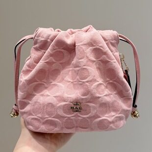 Leather Chain-Strap Bucket Crossbody Bag in Classic — view 11