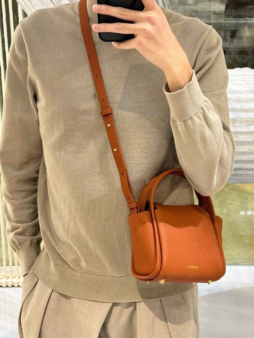 Leather Clutch Bag by JINMAN