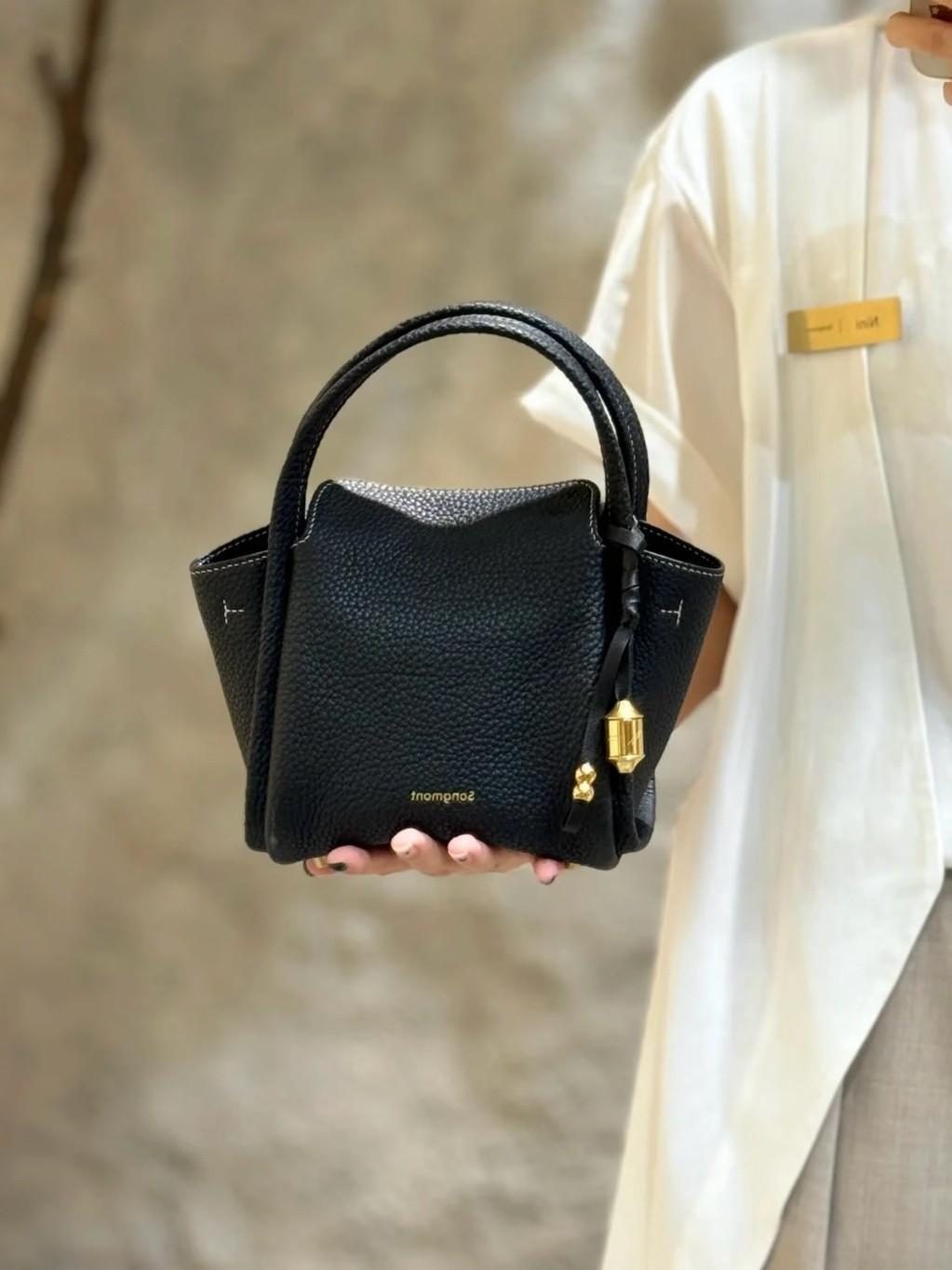Leather Clutch Bag in Classic — back view