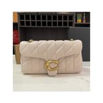 Quilted Chain-Strap Flap Crossbody Bag in Classic — view 12