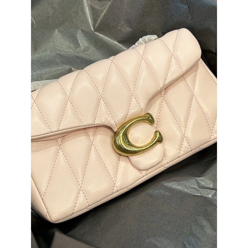 Quilted Chain-Strap Flap Crossbody Bag in Classic — back view