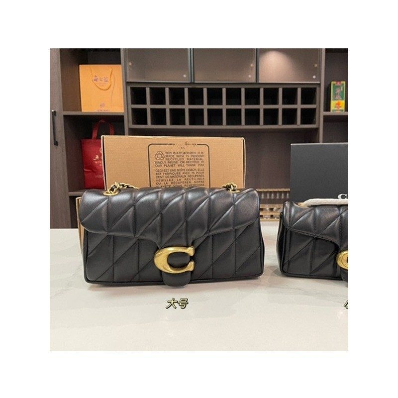 Quilted Chain-Strap Flap Crossbody Bag in Classic — interior view