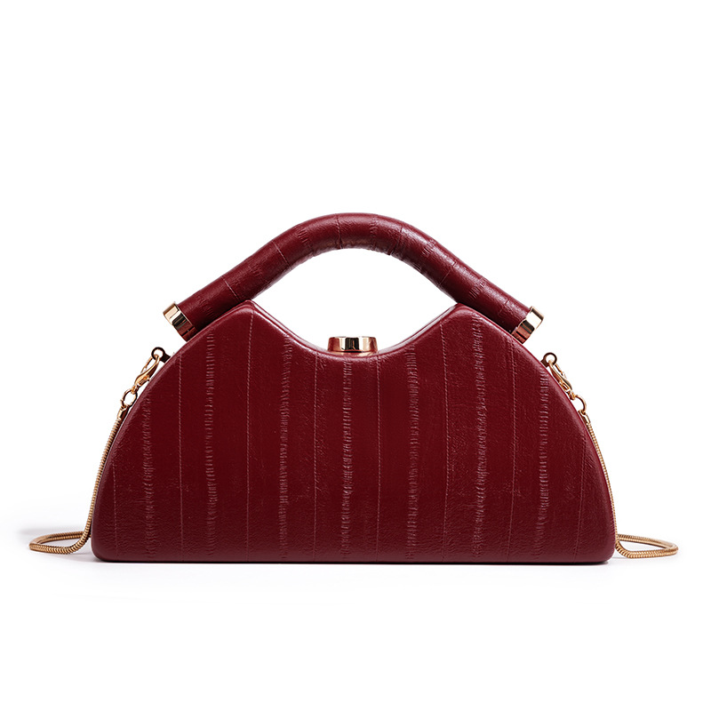 Satin Triangle Evening Clutch — Clutches handbag