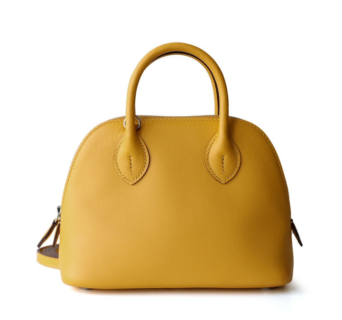 Top-Grain Cowhide Bolide Crossbody Bag in Ivory — color comparison