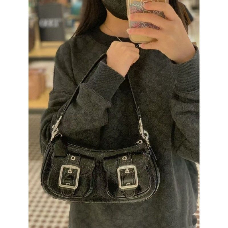 Underarm Baguette Crossbody Bag in Classic — back view
