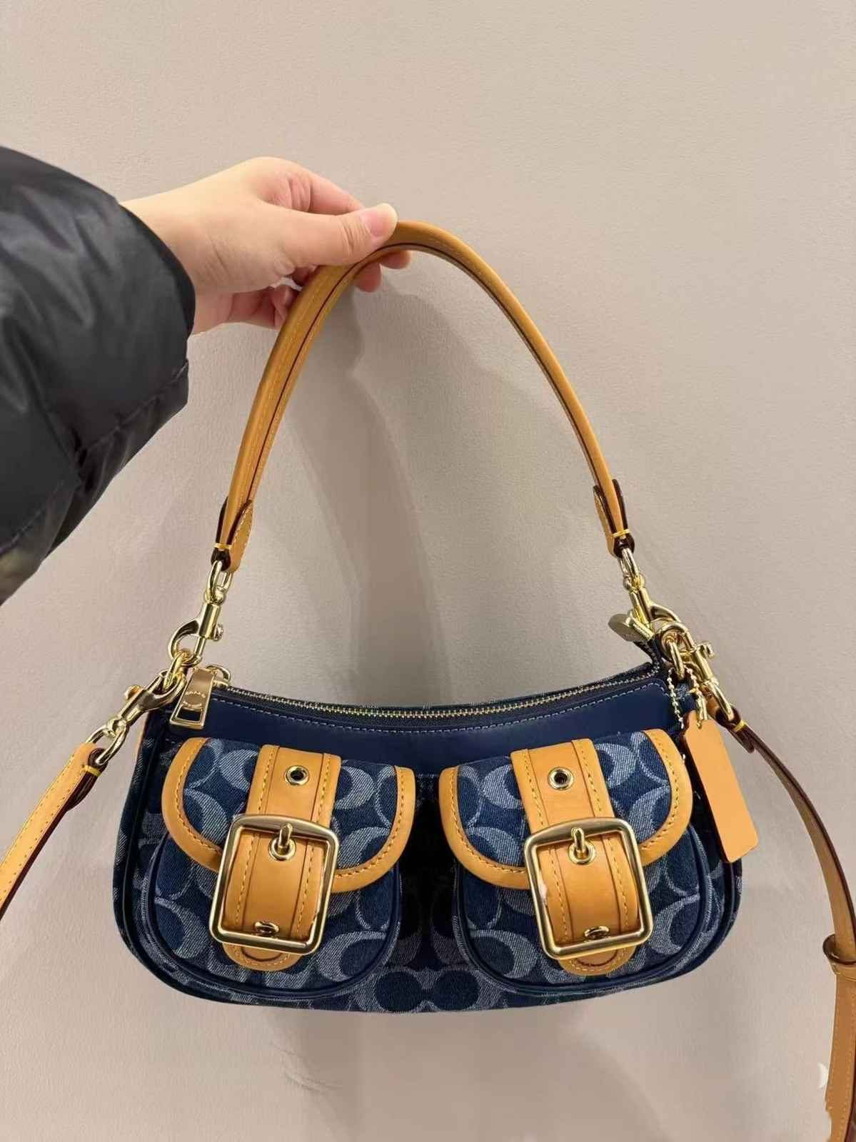 Underarm Baguette Crossbody Bag in Classic — styling photo