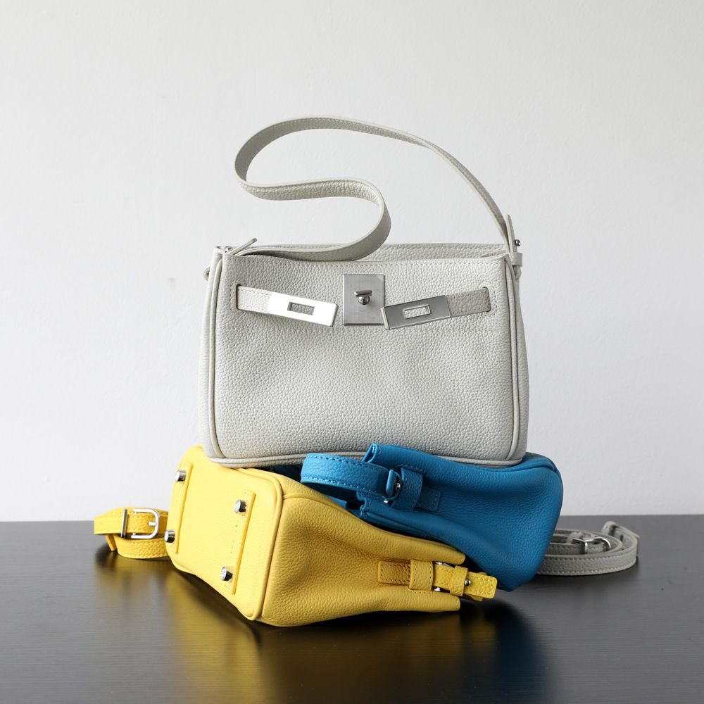 Underarm Kelly-Style Leather Crossbody Bag — Crossbody Bags handbag