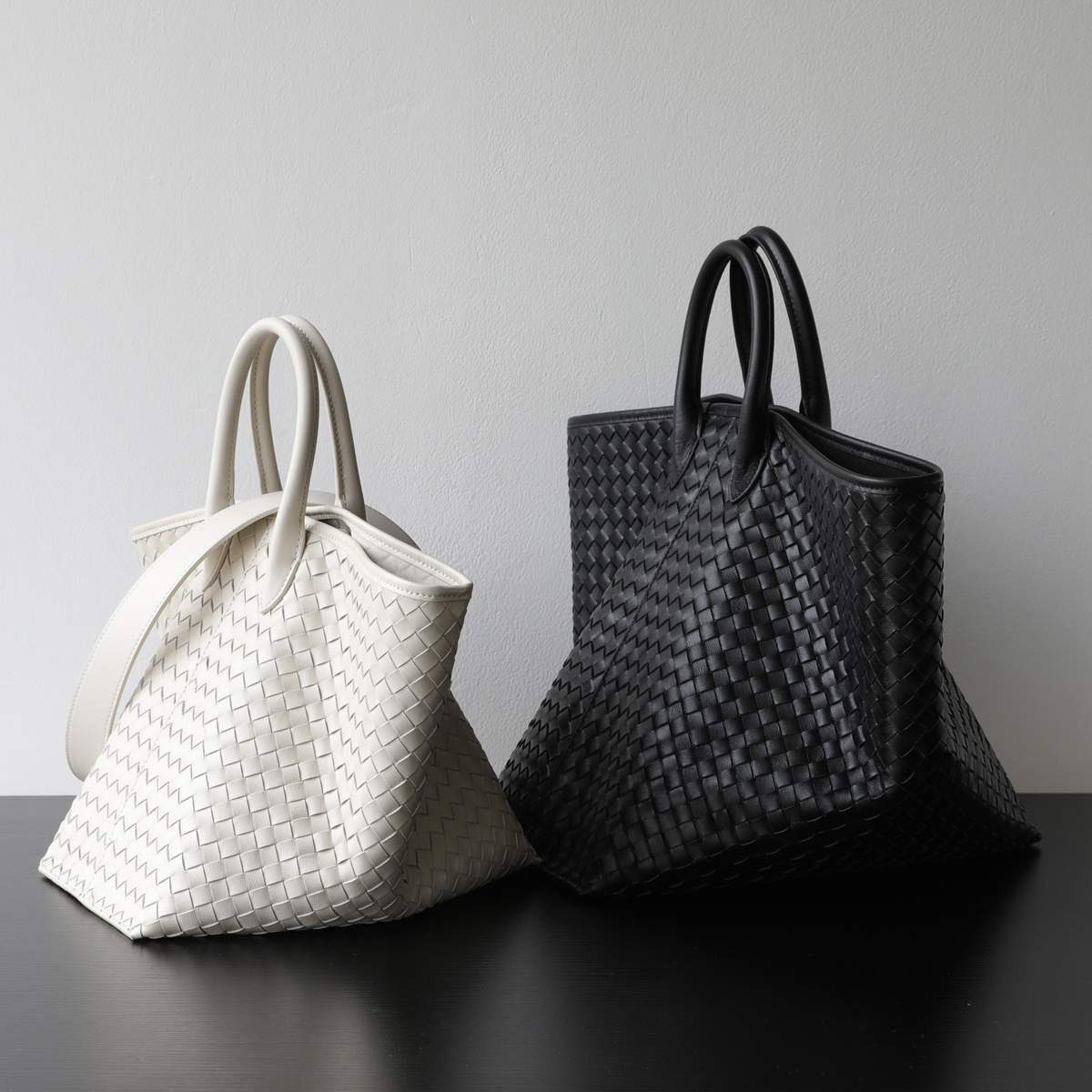 Woven Wing Leather Tote Bag by JINMAN