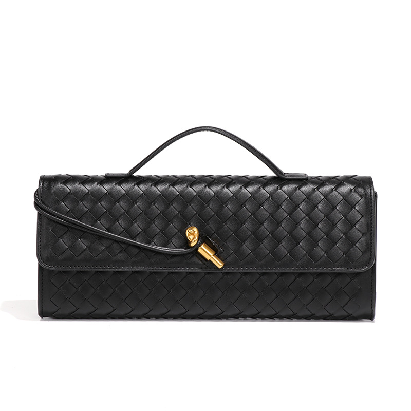 The Woven Muse — Textured Crossbody Bag - Premium Woven PU Leather Crossbody Bags